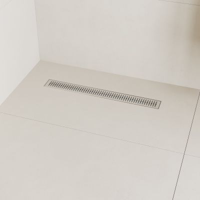 Лоток душевой, сифон 360, комбинированный затвор, перфорированная решетка, 600мм, хром, IDDIS, 975B6SB20DZ