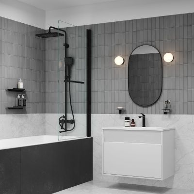 Смеситель для умывальника, матовый черный, Parker, IDDIS, PARBL00i01