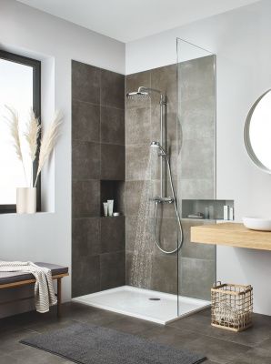 Душевая система GROHE Tempesta Cosmopolitan 250 с термостатом, хром (26670000)