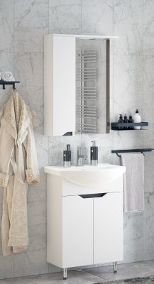 Зеркало-шкаф "Грейп" 65 С левый Cetus, GRP65Z-CETUS