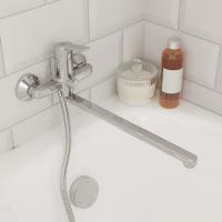 Смеситель для ванны с длинным изливом, Stripe, Milardo, STRSB02M10