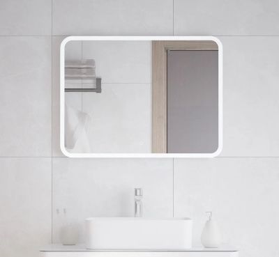 Зеркало для ванной комнаты с сенсорной LED подсветкой 80x60 см, Альбано А, Nova
